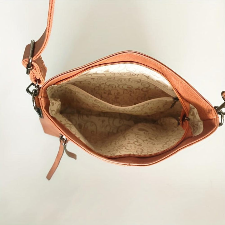 Lina | Bolso bandolera vintage con motivo de ajedrez