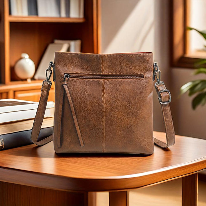 Lina | Bolso bandolera vintage con motivo de ajedrez
