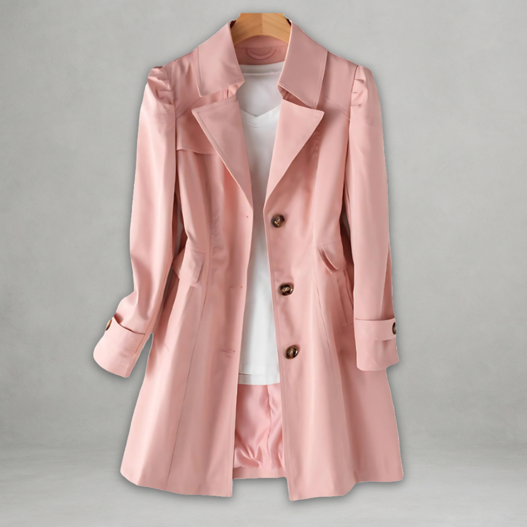 Elodie | Abrigo Trench a Medida para Mujer | Clásico Ligero