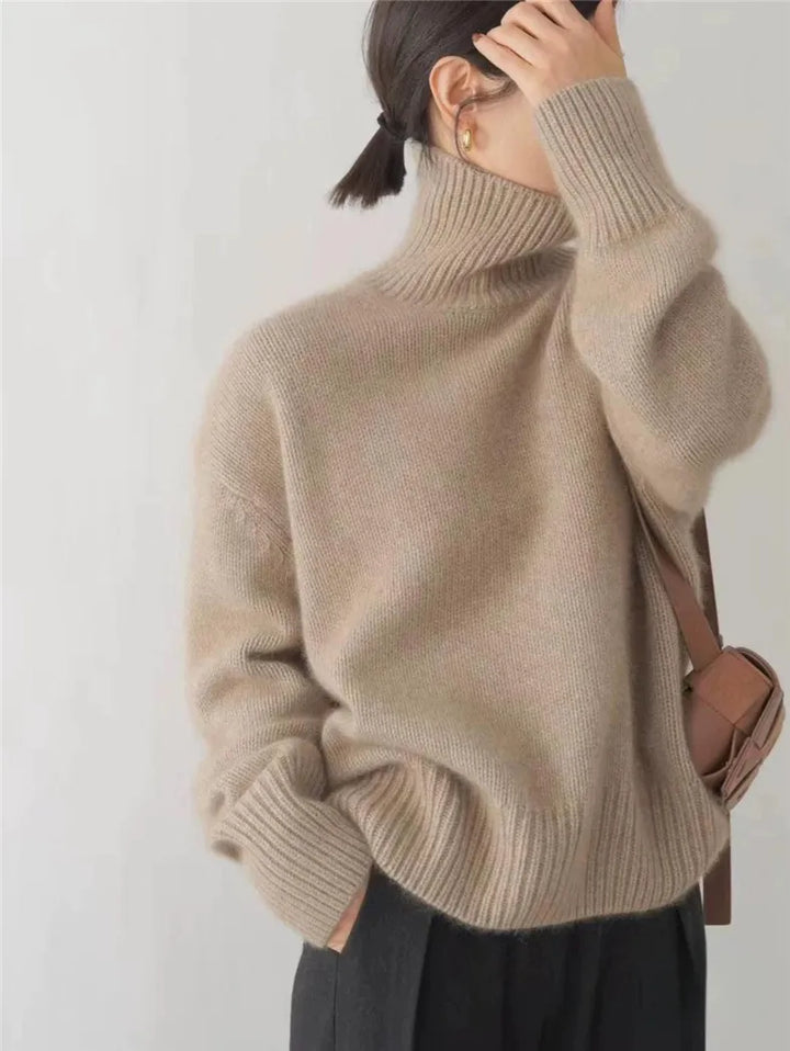 Isabella - Suéter de tipo cachemira con cuello alto