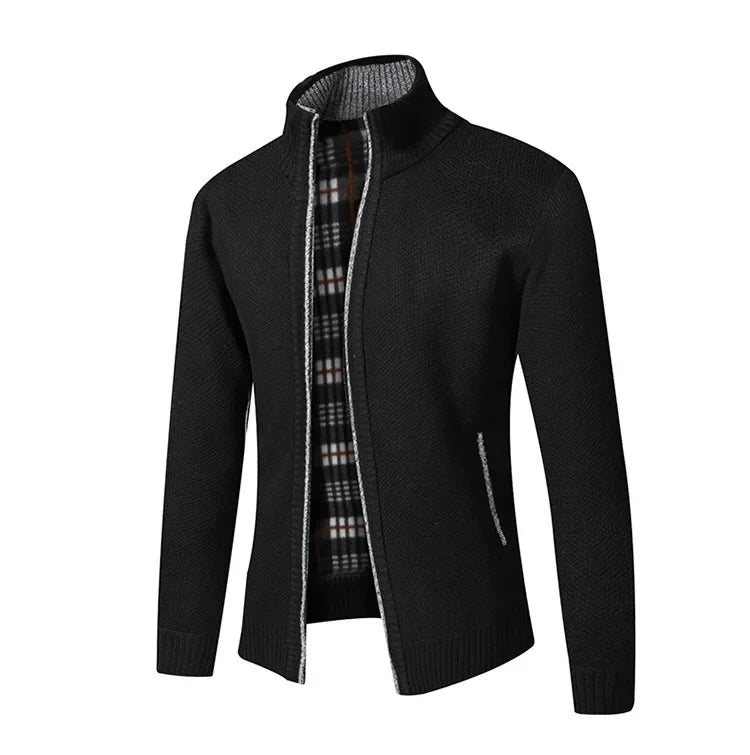 Suéter de Punto Grueso con Cuello Alto y Ajuste Slim - Confort Ideal para Otoño e Invierno, Disponibles en Tallas Grandes