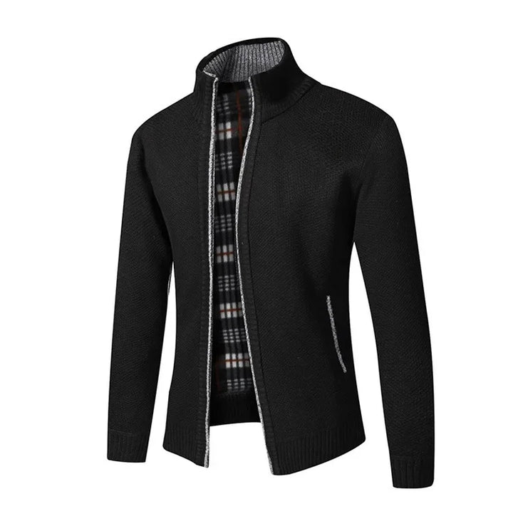 Suéter de Punto Grueso con Cuello Alto y Ajuste Slim - Confort Ideal para Otoño e Invierno, Disponibles en Tallas Grandes