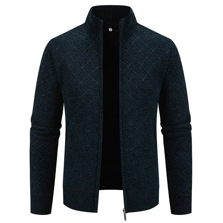 Thierry – Chaleco de Punto de Cuello Alto, Ajustado y con Estilo Casual de Otoño