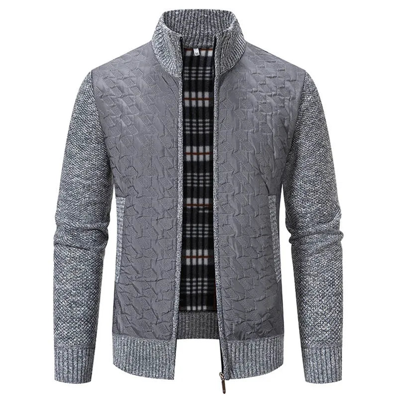 Julien: Abrigo de punto elegante para hombres, diseño slim y máxima comodidad.