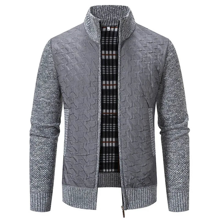 Julien: Abrigo de punto elegante para hombres, diseño slim y máxima comodidad.