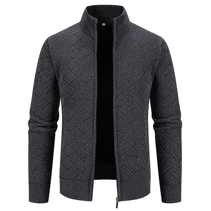 Thierry – Chaleco de Punto de Cuello Alto, Ajustado y con Estilo Casual de Otoño