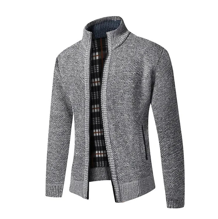 Suéter de Punto Grueso con Cuello Alto y Ajuste Slim - Confort Ideal para Otoño e Invierno, Disponibles en Tallas Grandes