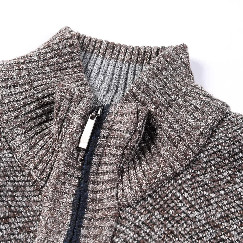 Suéter de Punto Grueso con Cuello Alto y Ajuste Slim - Confort Ideal para Otoño e Invierno, Disponibles en Tallas Grandes