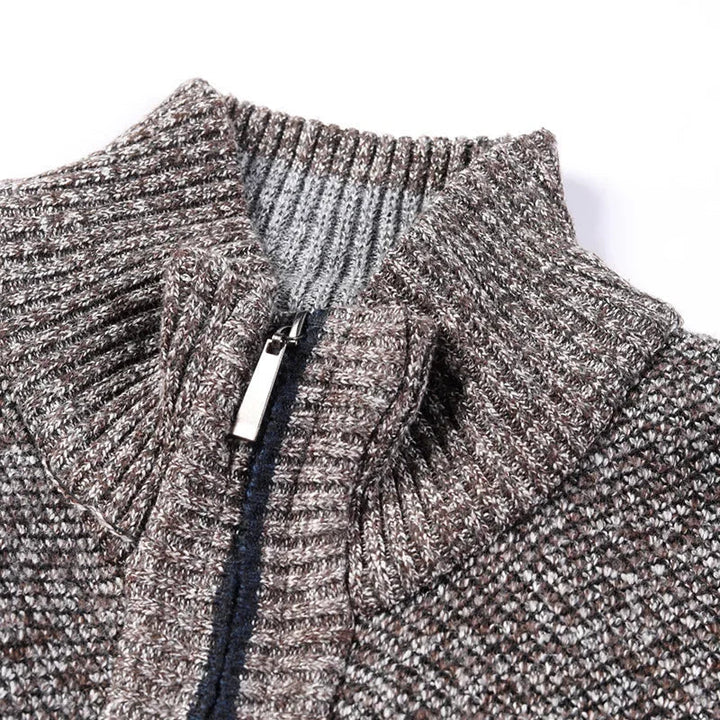 Suéter de Punto Grueso con Cuello Alto y Ajuste Slim - Confort Ideal para Otoño e Invierno, Disponibles en Tallas Grandes