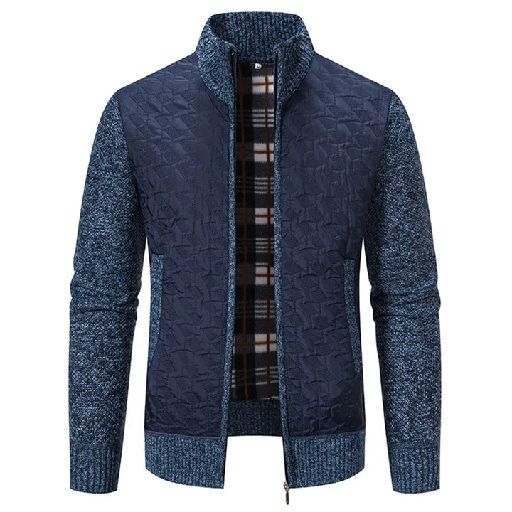Julien: Abrigo de punto elegante para hombres, diseño slim y máxima comodidad.