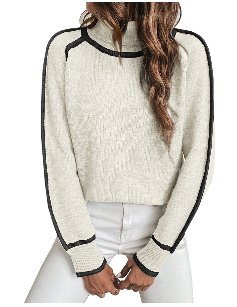 Elle | Suéter de cuello alto acogedor para mujeres