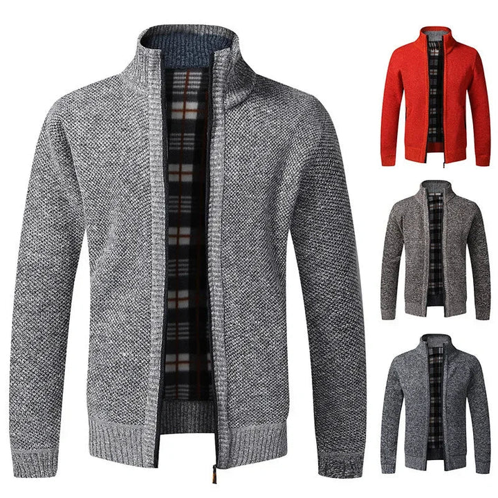 Suéter de Punto Grueso con Cuello Alto y Ajuste Slim - Confort Ideal para Otoño e Invierno, Disponibles en Tallas Grandes
