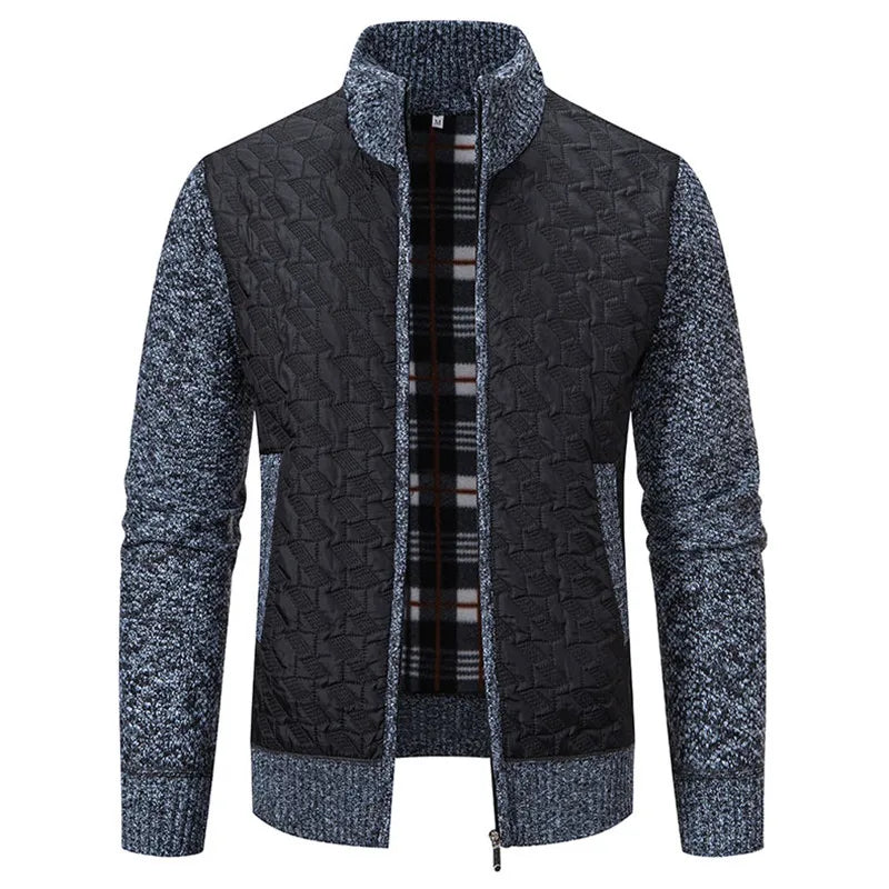 Julien: Abrigo de punto elegante para hombres, diseño slim y máxima comodidad.