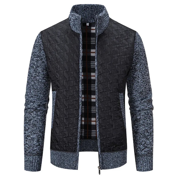 Julien: Abrigo de punto elegante para hombres, diseño slim y máxima comodidad.