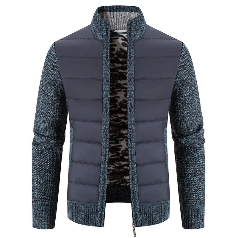 Elegante Abrigo de Jean para Invierno: Cálido y Confortable para Hombres