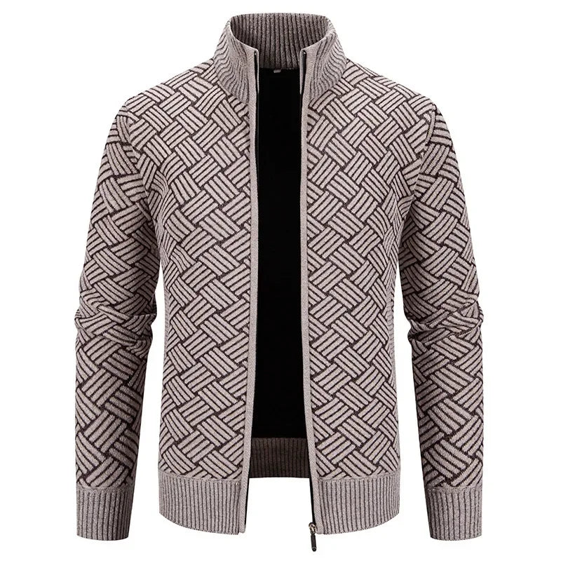 Thierry – Chaleco de Punto de Cuello Alto, Ajustado y con Estilo Casual de Otoño