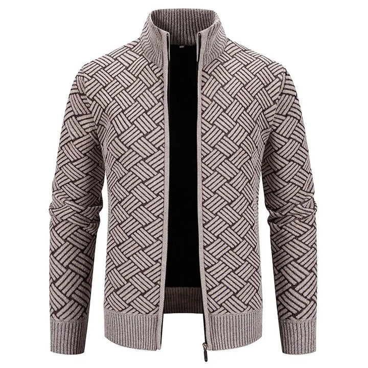 Thierry – Chaleco de Punto de Cuello Alto, Ajustado y con Estilo Casual de Otoño