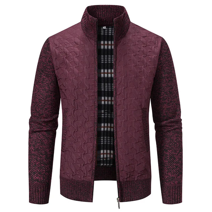 Julien: Abrigo de punto elegante para hombres, diseño slim y máxima comodidad.