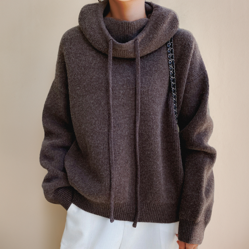 Charlotte | Suéter de cuello alto de lana merino
