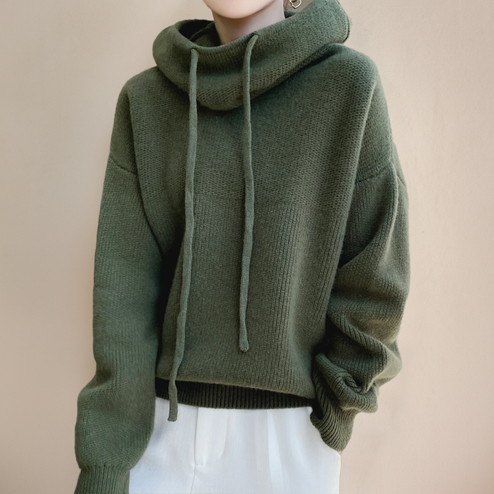Charlotte | Suéter de cuello alto de lana merino