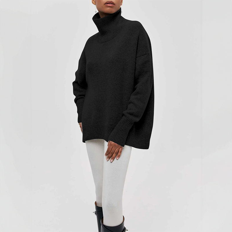 Amelia | Elegante suéter de cuello alto de punto