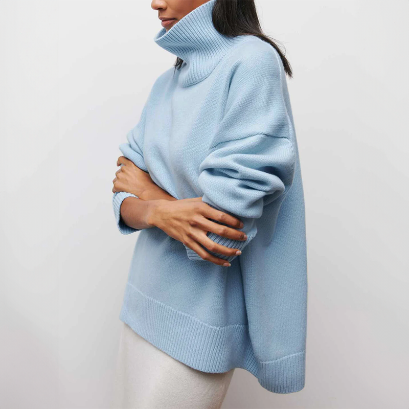 Amelia | Elegante suéter de cuello alto de punto