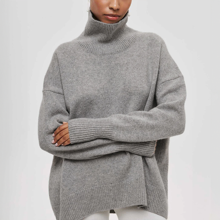 Amelia | Elegante suéter de cuello alto de punto