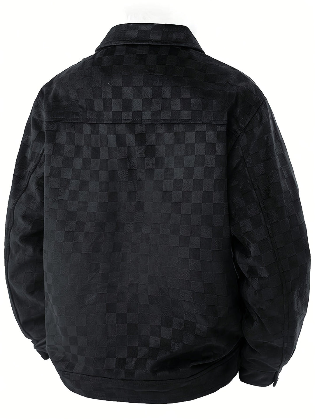 Mavrick Chaqueta Suede con Estampado de Cuadros