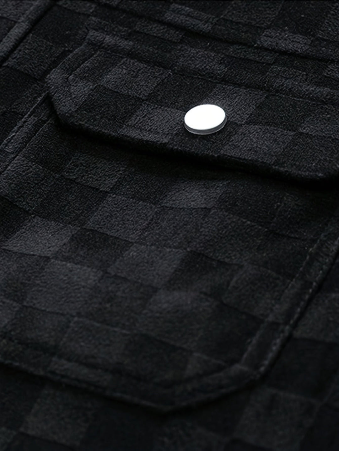 Mavrick Chaqueta Suede con Estampado de Cuadros