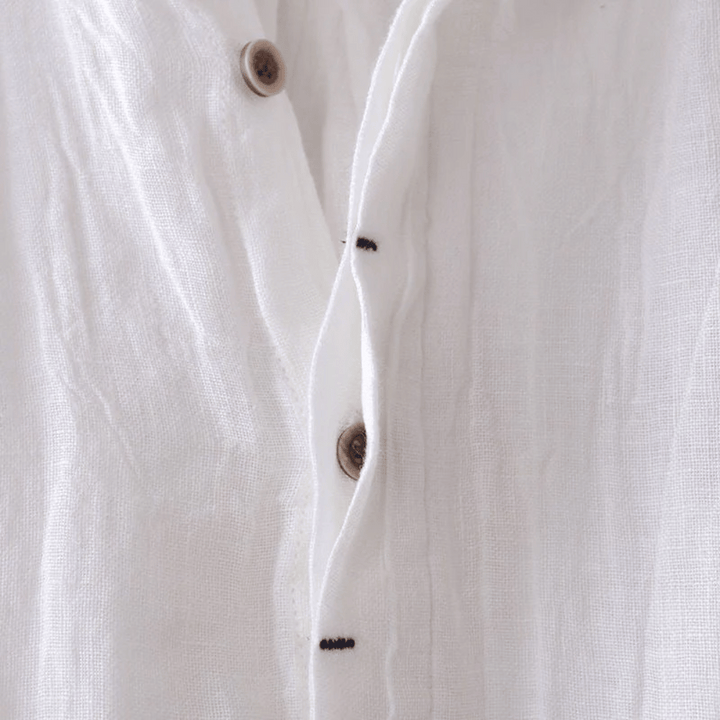 LOREN | Camisa de lino de manga corta