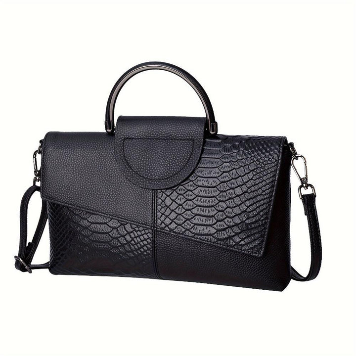 Cassandra | Bolso de Mano con Diseño de Cocodrilo Opulento
