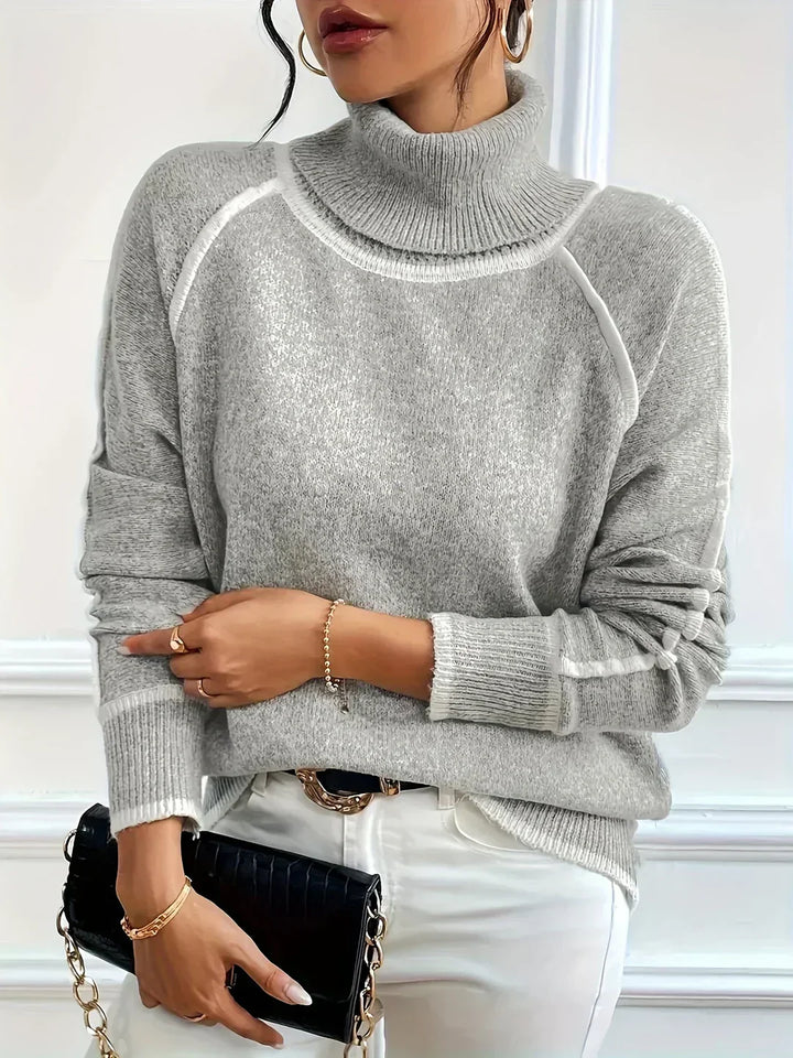 Elle | Suéter de cuello alto acogedor para mujeres