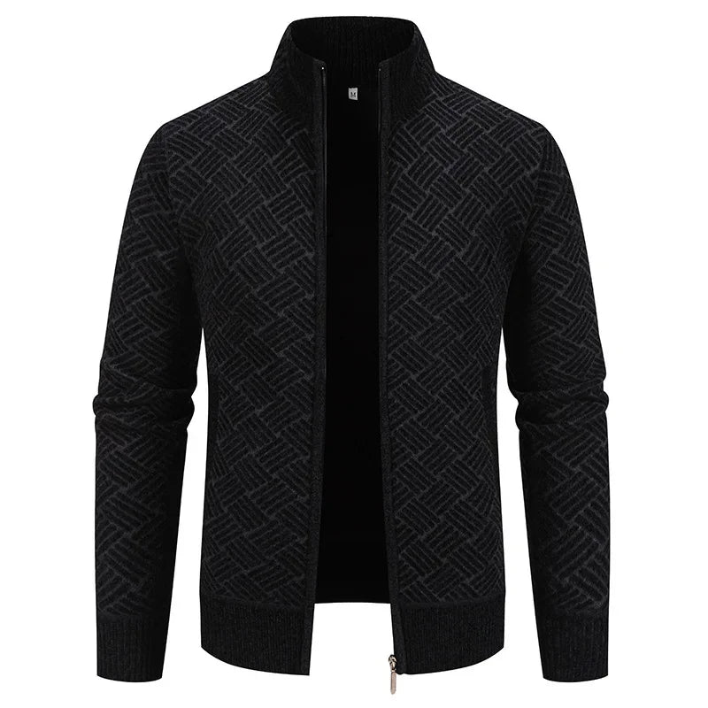 Thierry – Chaleco de Punto de Cuello Alto, Ajustado y con Estilo Casual de Otoño