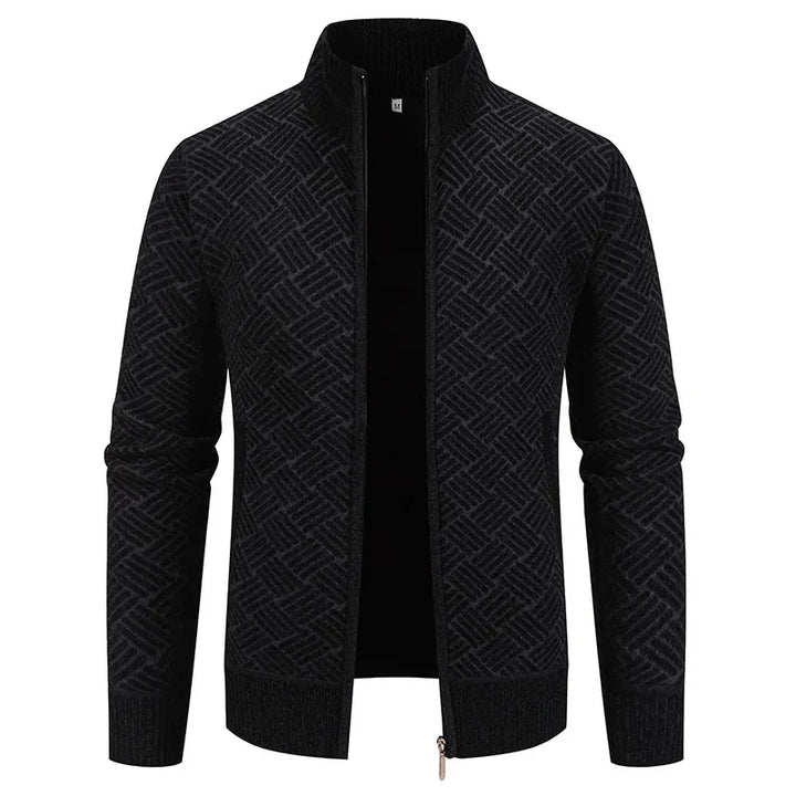 Thierry – Chaleco de Punto de Cuello Alto, Ajustado y con Estilo Casual de Otoño