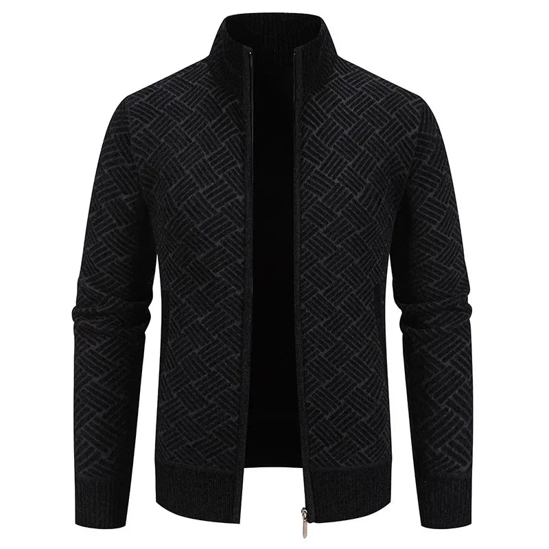 Thierry – Chaleco de Punto de Cuello Alto, Ajustado y con Estilo Casual de Otoño