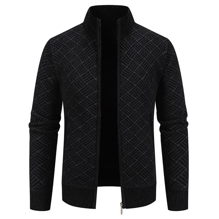 Thierry – Chaleco de Punto de Cuello Alto, Ajustado y con Estilo Casual de Otoño
