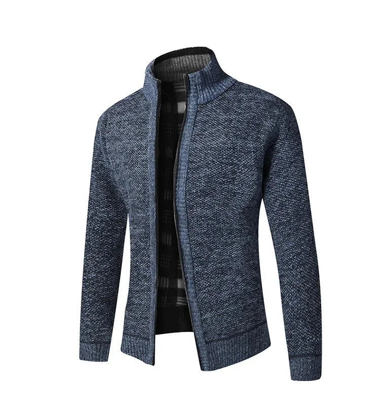 Suéter de Punto Grueso con Cuello Alto y Ajuste Slim - Confort Ideal para Otoño e Invierno, Disponibles en Tallas Grandes