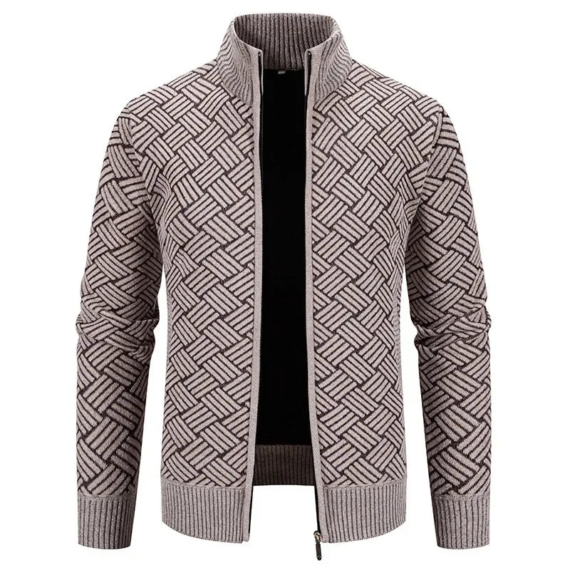 Thierry – Chaleco de Punto de Cuello Alto, Ajustado y con Estilo Casual de Otoño