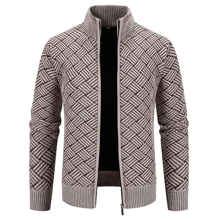 Thierry – Chaleco de Punto de Cuello Alto, Ajustado y con Estilo Casual de Otoño