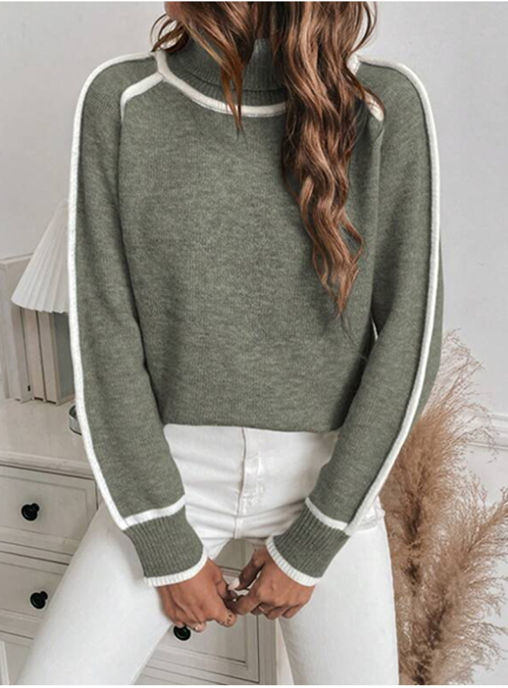 Elle | Suéter de cuello alto acogedor para mujeres