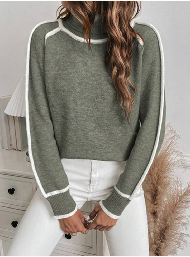 Elle | Suéter de cuello alto acogedor para mujeres