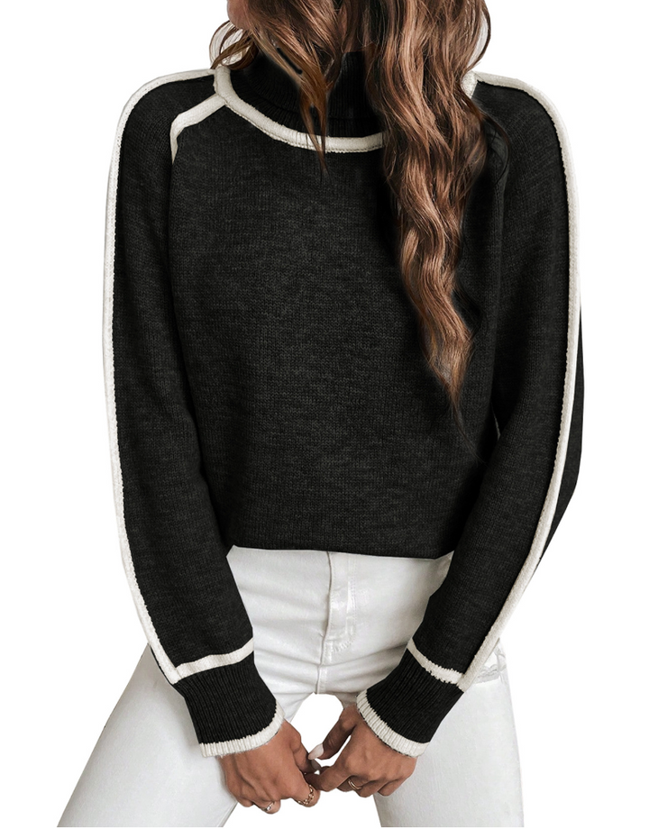 Elle | Suéter de cuello alto acogedor para mujeres