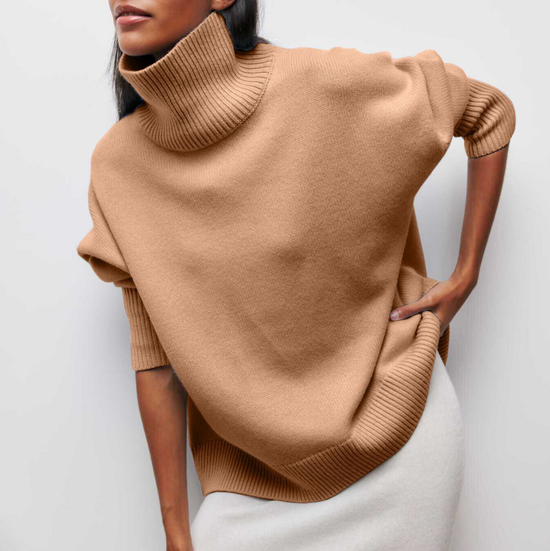 Amelia | Elegante suéter de cuello alto de punto