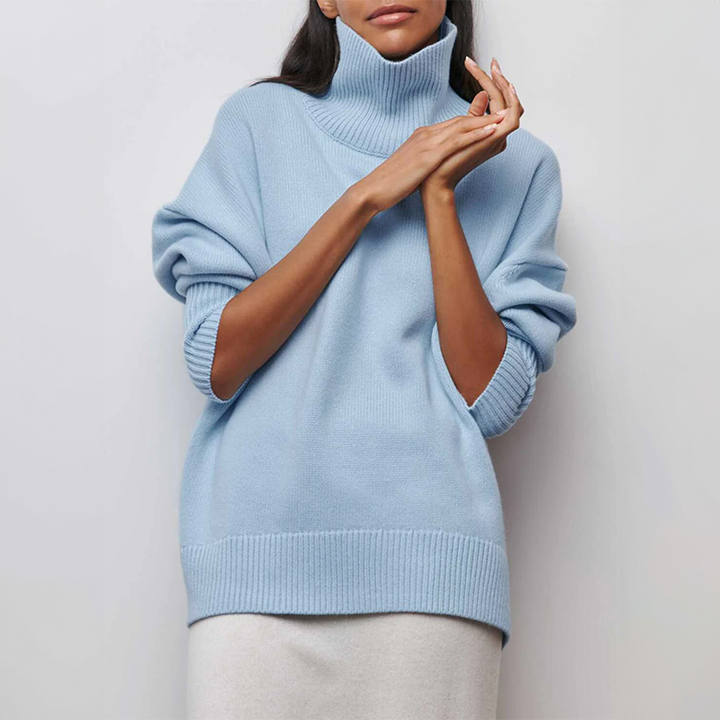 Amelia | Elegante suéter de cuello alto de punto